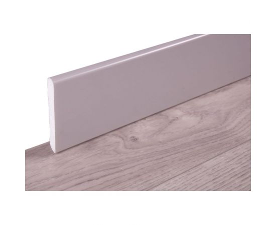 Плинтус Arbiton STIQ S0810LG (светлый серый; 2400x80x10 мм) 408471 – изображение 2