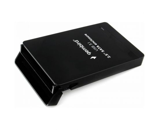 Внешний корпус Gembird 2.5"", чёрный, USB Type-c, SATA, пластик, EE2-U31S-2 – изображение 2