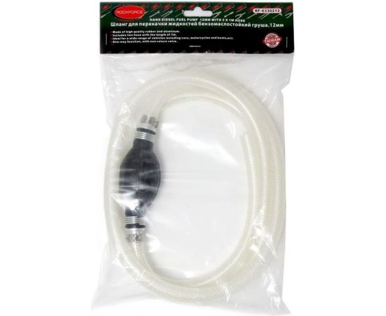 Бензомаслостойкий шланг для перекачки жидкостей с насосом груша ROCKFORCE RF-6330212 – изображение 3