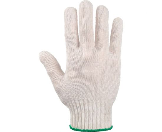 Трикотажные перчатки Фабрика перчаток, стандарт, с ПВХ, 7.5 класс, 5 нитей, белые, р.М 5-75-СТ-БЕЛ-(M) – изображение 3