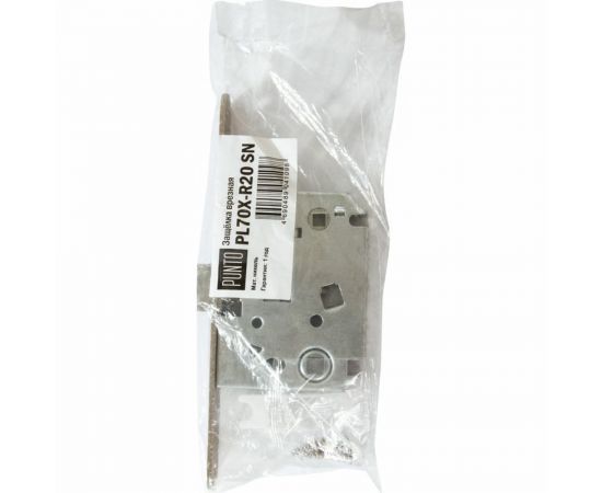Врезная защелка Punto PL70X-R20 SN мат. никель, тех. упаковка 41657 – изображение 3
