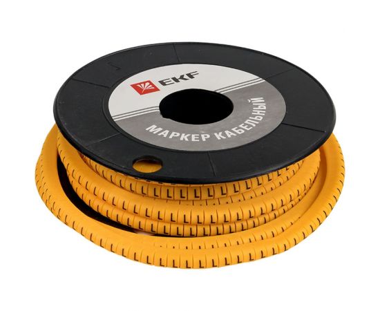 Кабельный маркер EKF PROxima 6,0 мм2, L, 350 штук, ЕС-3 plc-KM-6-L – изображение 4