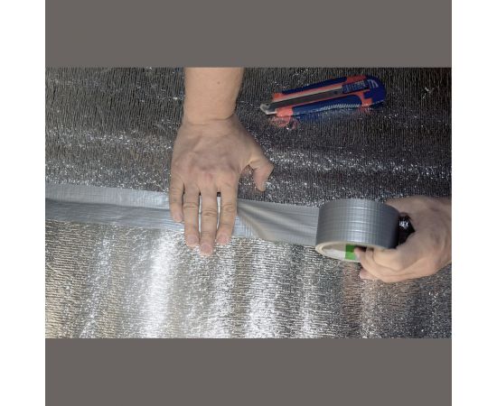 Отражающая теплоизоляция для теплого пола Алюфом PE 5 мм, 1x25 м 24255 – изображение 4