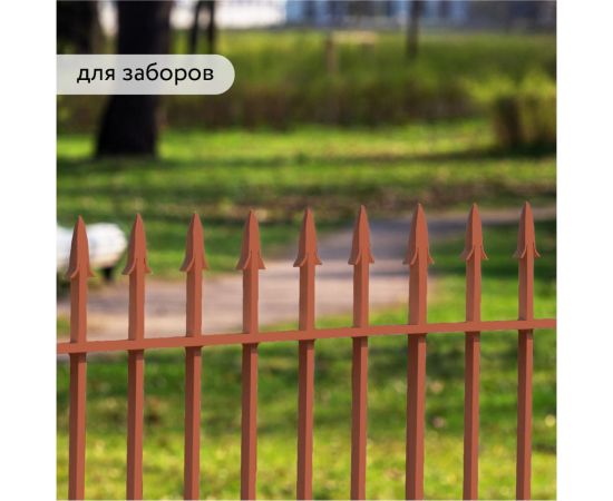 Быстросохнущая грунт-эмаль по металлу Elcon (3 в 1 по ржавчине; матовая; красно-коричневая; 2 кг) 00-00462665 – изображение 6