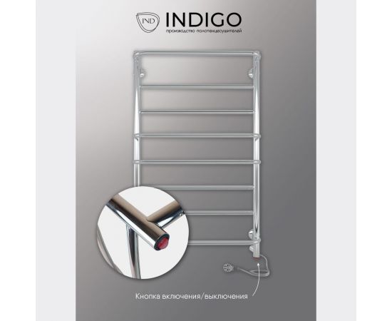 Полотенцесушитель INDIGO Europe electro 80/50 (скр.монтаж, унив.подкл.R/L, полиров.) LEE80-50R – изображение 7