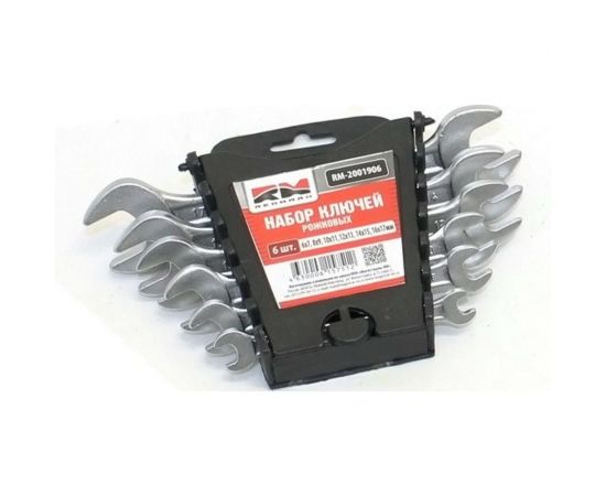 Набор рожковых ключей REDMARK 6x7, 8x9, 10x11, 12х13, 14x15, 16x17 мм, 6 шт. RM2001906 