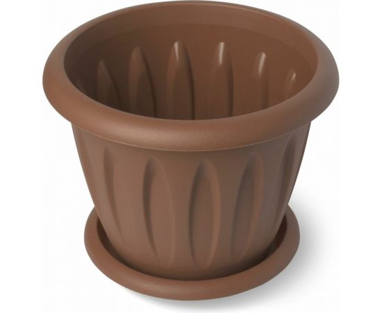 Горшок для растений с поддоном Martika Фелиция терракотовый, 10.4 л, диам. 320 мм С106Т 