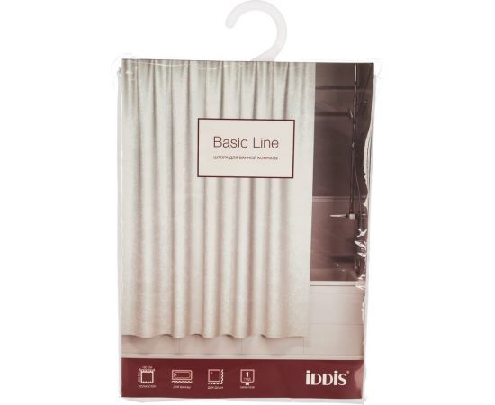 Штора для ванной комнаты IDDIS 200х180см полиэстер B53P218i11 