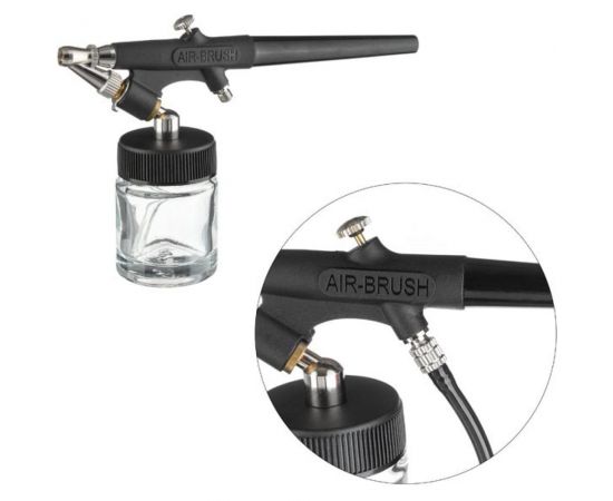 Мини-аэрограф с набором аксессуаров INTERTOOL PT-1503 