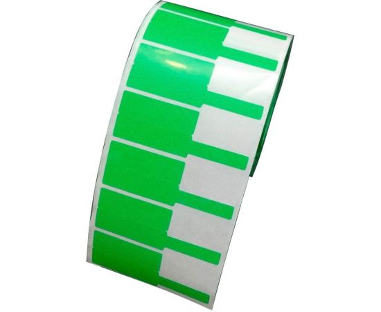 Этикетка для кабеля и провода SOFMIX зеленая 24мм*70мм, 500шт/рулон 00000000679 