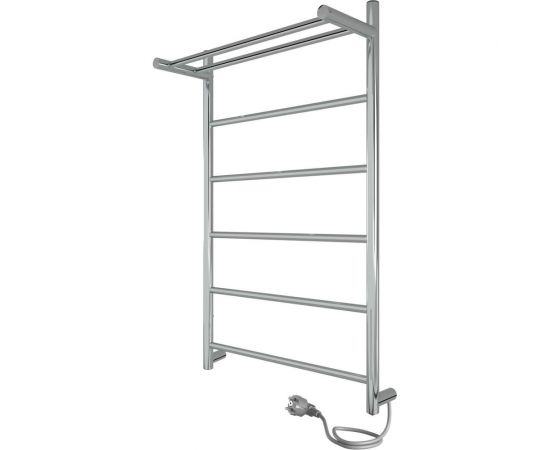 Полотенцесушитель INDIGO Line electro с полкой, 80/50, (скр.монтаж, унив.подкл.R/L, полиров.) LСLE80-50PR 