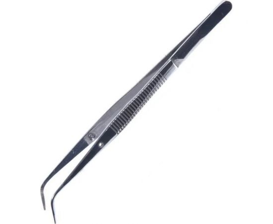 Загнутый пинцет BAKU (медицинская сталь) 150x0,8 мм 340558 
