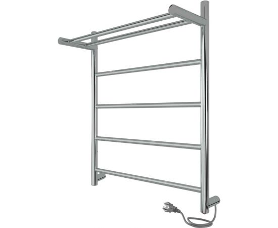 Полотенцесушитель INDIGO Line electro с полкой, 60/50 (скр.монтаж, унив.подкл.R/L, полиров.) LСLE60-50PR 