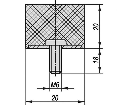Резинометаллический буфер KIPP K0571.02002055 – изображение 2