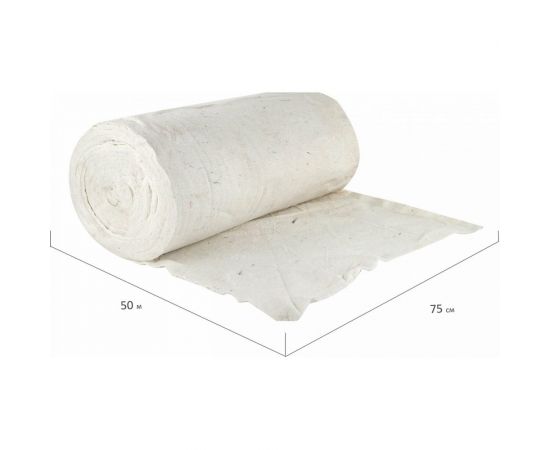 Техническое полотно ЛАЙМА плотное, светлое, 0.75х50 м, шаг 2.5 мм, уборка/обтирка Премиум 603911 – изображение 2