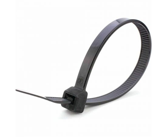 Хомут STEKKER NYCT47-400 нейлоновый 4.7x400 мм, 105 мм, нагрузка 22 кг, черный, 100 шт в упак 32792 – изображение 2