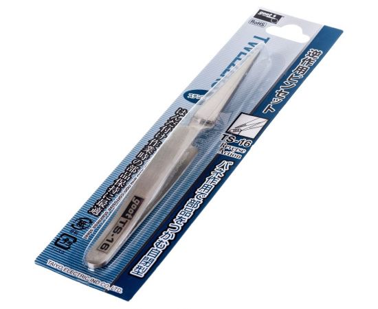 Пинцет goot TS-16 из нержавеющей стали, тонкий, антимагнитный 6780 – изображение 2