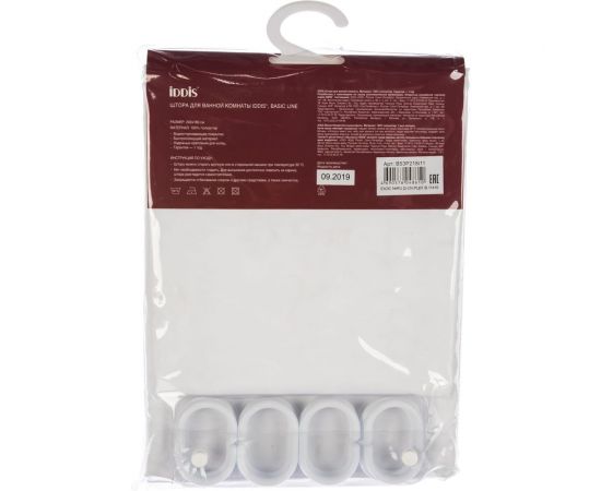 Штора для ванной комнаты IDDIS 200х180см полиэстер B53P218i11 – изображение 2