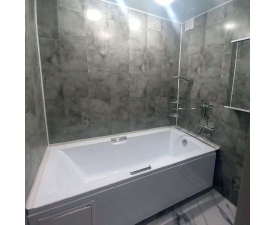 Панель ПВХ КронаПласт Unique метро серый, 4 шт. 00-00038330 – изображение 3