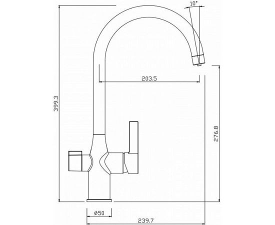 Смеситель для кухни с каналом для фильтрованной воды IDDIS Pure PURSBFJi05 – изображение 3