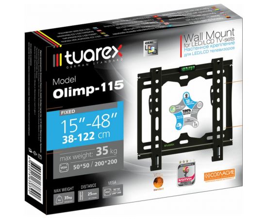 Кронштейн для LED/LCD телевизоров Tuarex OLIMP-115 black 40305 – изображение 3