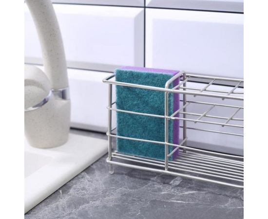 Бытовая губка Доляна Стандарт с чистящим слоем, 5 шт, 9х6х2,5 см 672772 – изображение 3