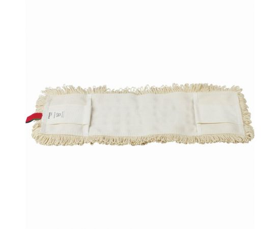 Плоская насадка МОП для швабры/держателя ЛАЙМА EXPERT 50 см, уши/карманы, нашивной хлопок 605304 – изображение 3