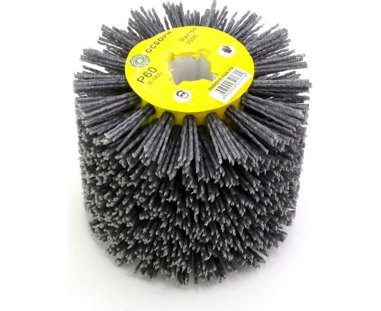Щетка-валик нейлоновая по дереву 6-082 110 мм, P60 на щеточные шлифмашины ОСБОРН PLM.RB11010019P60 – изображение 3