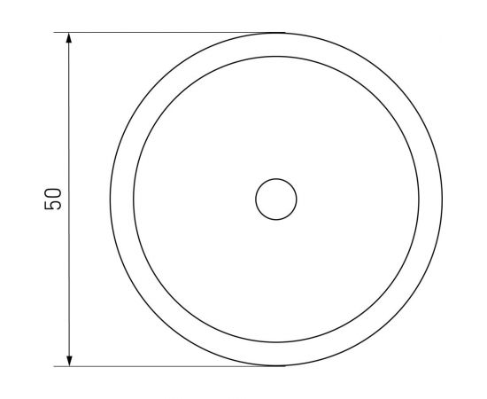 Глухая накладка для финских дверей Аллюр 027O-50 CP хром 14051 – изображение 4