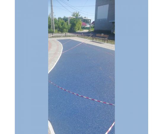 Покрытие из резиновой крошки АМОРТЕКС (1500x3000x10 мм; цвет синий) 0063 – изображение 4