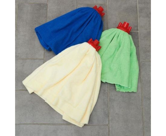 Насадка для швабры Доляна Юбочка цельная микрофибра, 150 грамм, цвет микс 1382136 – изображение 5