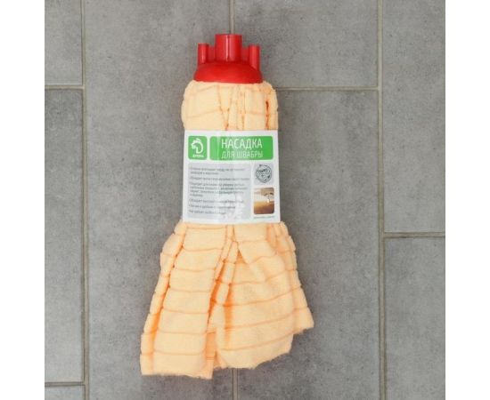 Насадка для швабры Доляна Юбочка цельная микрофибра, 150 грамм, цвет микс 1382136 – изображение 6