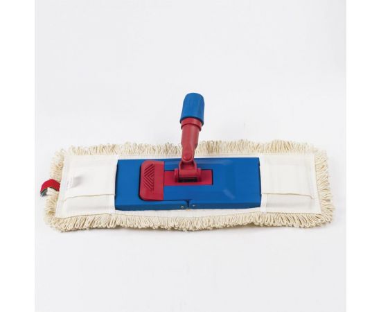 Плоская насадка МОП для швабры/держателя ЛАЙМА EXPERT 50 см, уши/карманы, нашивной хлопок 605304 – изображение 7