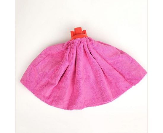 Насадка для швабры Доляна Юбочка цельная микрофибра, 150 грамм, цвет микс 1382136 – изображение 8