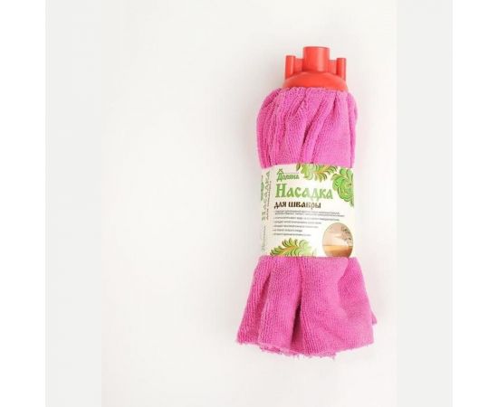 Насадка для швабры Доляна Юбочка цельная микрофибра, 150 грамм, цвет микс 1382136 – изображение 10