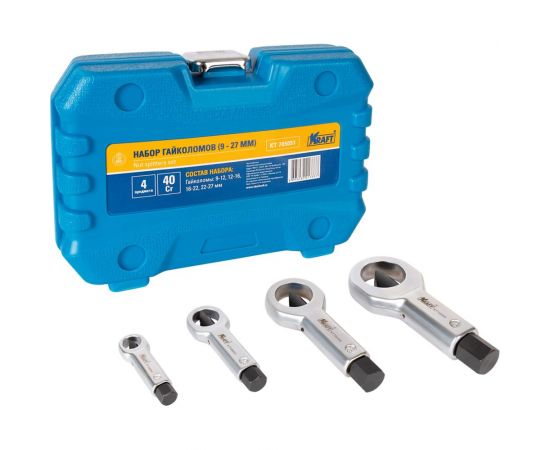 Набор гайколомов KRAFT 9 - 27 мм, 4 штуки KT 705051 