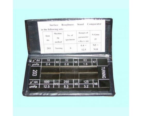 Набор образцов шероховатости поверхности CNIC из 6-ти шт, Ra 0.4-12.5мкм YK-4 28938 