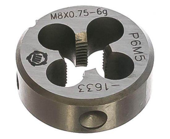 Плашка М 8 х0.75 Р6М5 6g ТМ Туламаш 141301 