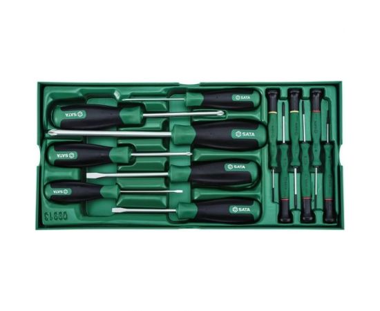 Инструментальный лоток Sata набор отвёрток 13 предметов 09913 
