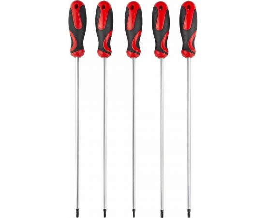 Набор экстрадлинных отверток AV Steel TORX T15-T30, 300 мм, 5 предметов AV-493205 