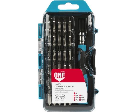 Отвертка с набором бит Smartbuy 31 предмет, отвертка, 30 бит, CR-V SBT-SCBS-31P1 
