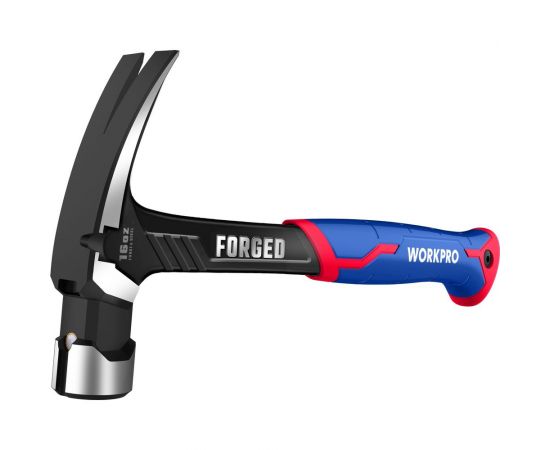Молоток-гвоздодер WORKPRO 450г цельнометаллический WP241013 
