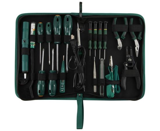 Набор инструмента для электротехнических работ Sata 22 предмета, чехол 03720 