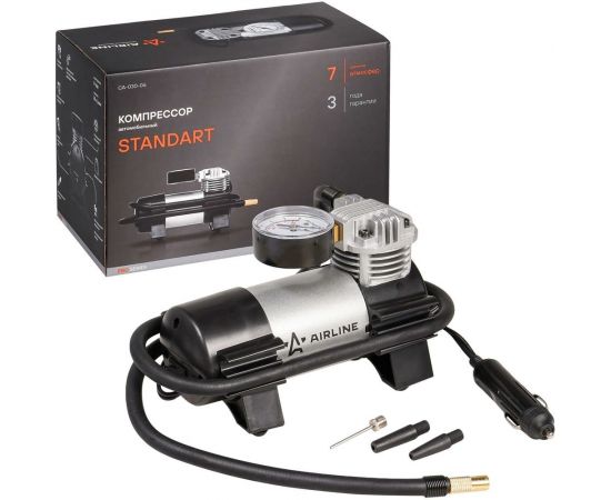 Автомобильный компрессор Airline Standart в сумке, 30л/мин., 7 АТМ CA-030-06 – изображение 2