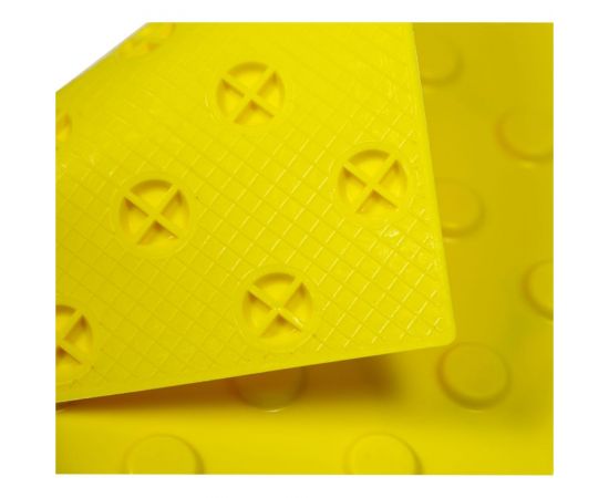 Тактильная плитка PALITRA TECHNOLOGY конусы шахматные 50245-3-PVC-300x300x4-Y-VI – изображение 2