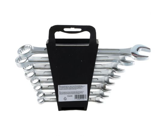 Набор комбинированных ключей 8-19 мм, CrV, 8 шт СИБРТЕХ 15448 – изображение 2