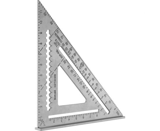 Алюминиевая треугольная линейка DEKO DKM305-430-305 DEKO (3638) 041-0261 – изображение 2