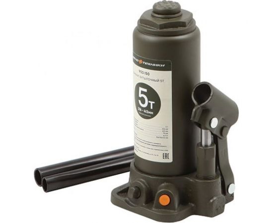Гидравлический бутылочный домкрат Дело Техники 5 т, 216-413 мм 903150 – изображение 2