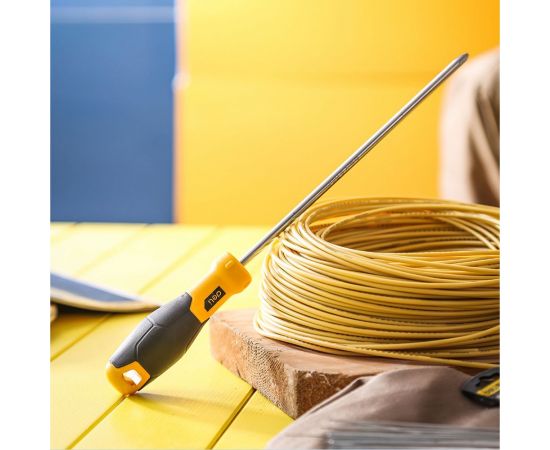 Крестовая отвертка DELI DL636200 PH2x200мм (магнит, TPR+PP ручка) 98371 – изображение 2