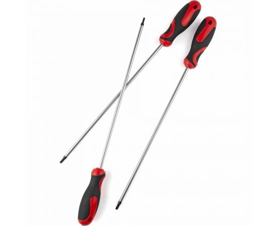 Набор экстрадлинных отверток AV Steel TORX T15-T30, 300 мм, 5 предметов AV-493205 – изображение 2